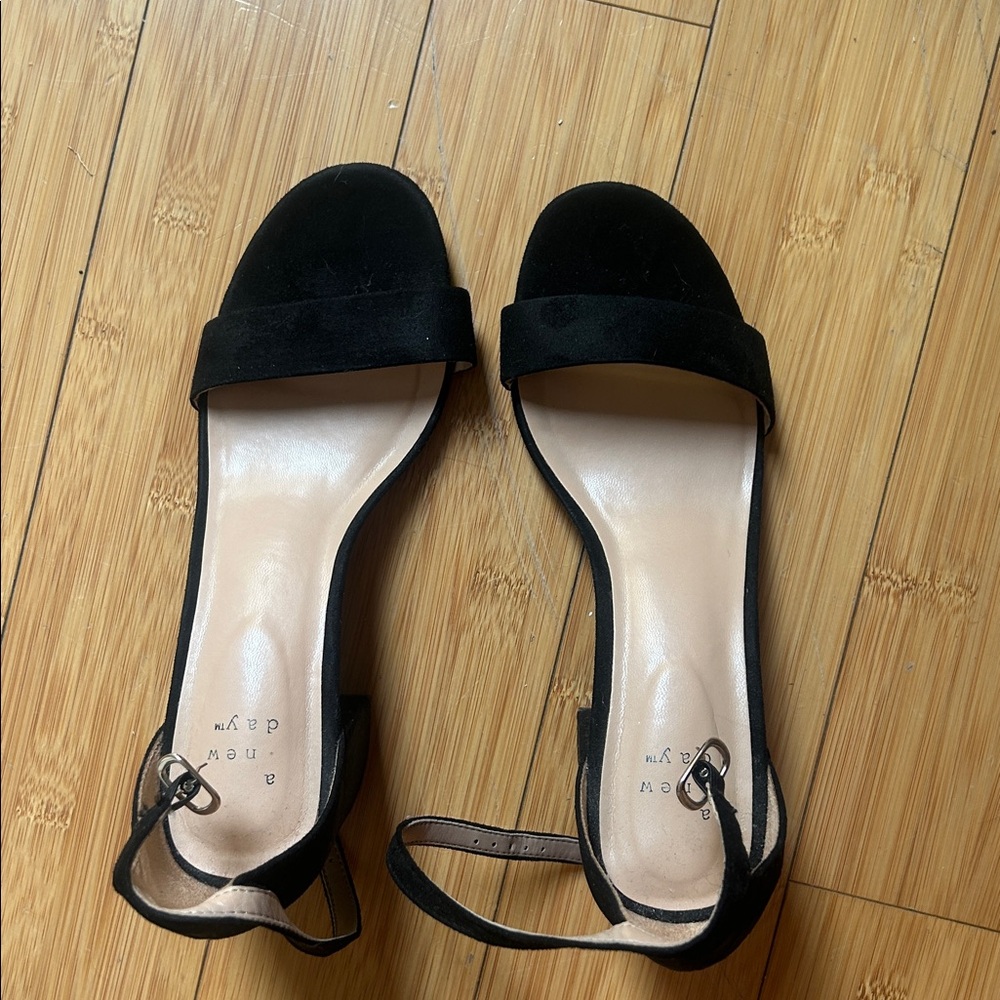 a new day Strapped Black Heels